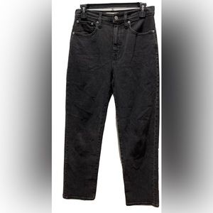 Madewell Classic Straight Crop Jean Women's 26 Black J2054